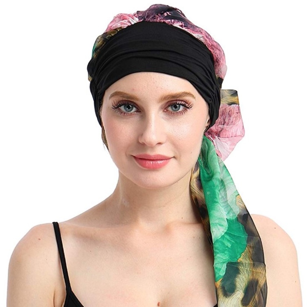 Woman’s LEOPARD  FLORAL turban scarf *NWT*